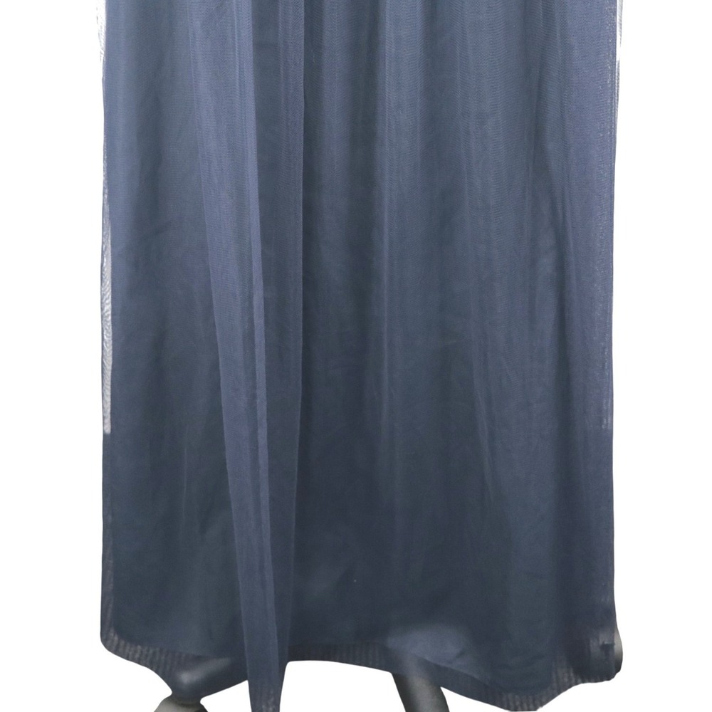 Amsale Stephanie Sequin Lace Maxi Dress Navy Formal Size 10 Wedding Formal - Picture 6 of 12
